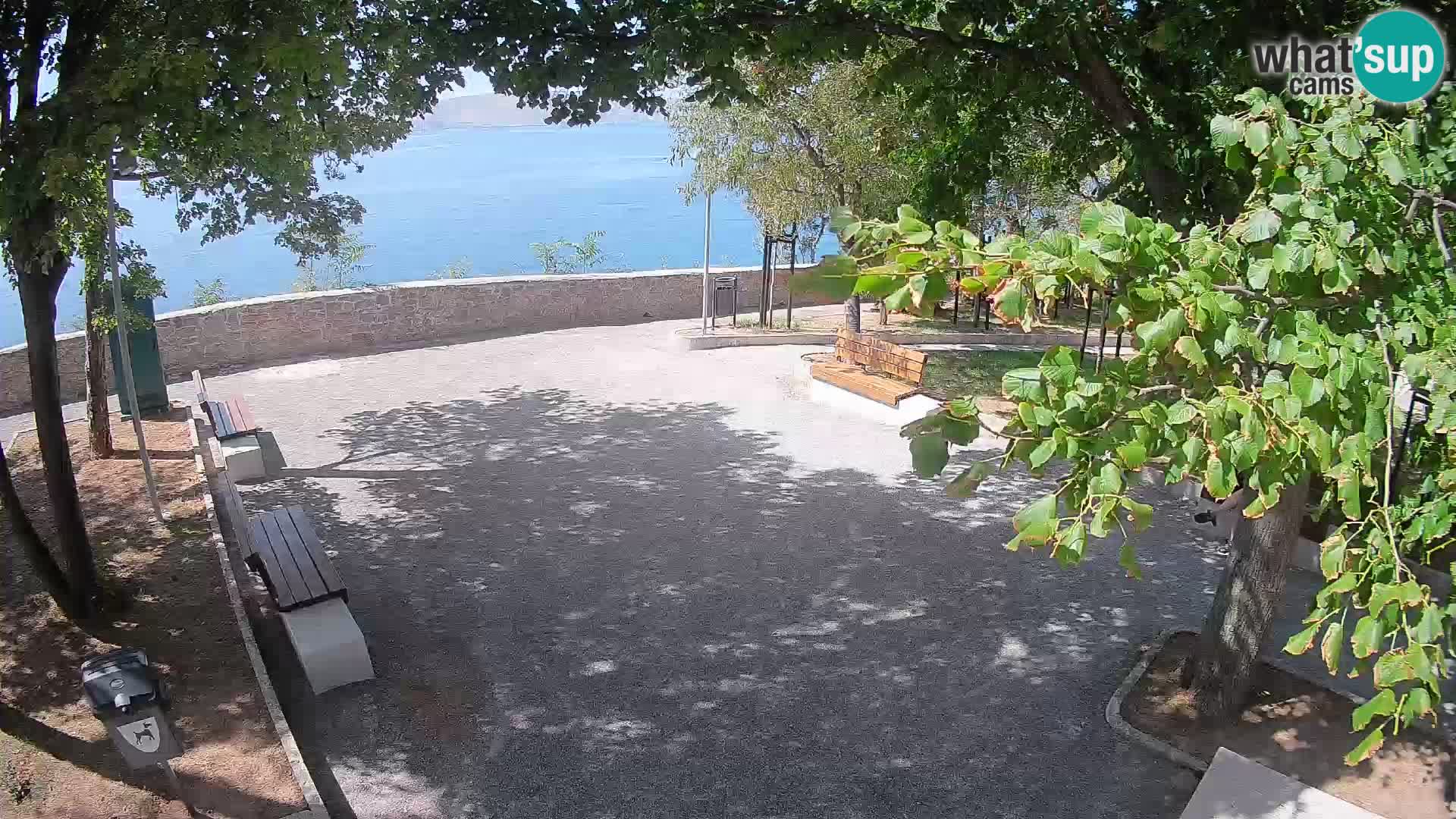 Senj Live Cam – Writers’ Park and the Velebit Channel