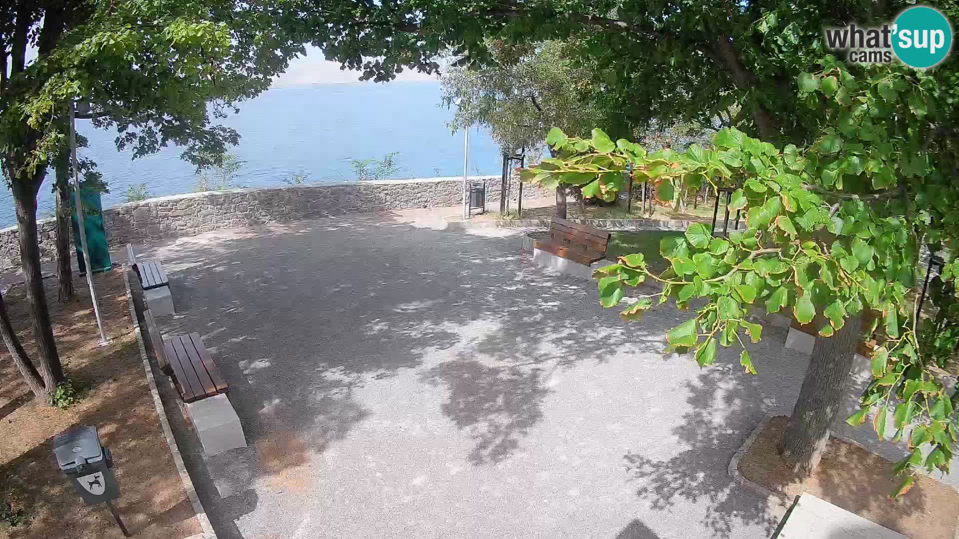 Senj Live Cam – Writers’ Park and the Velebit Channel