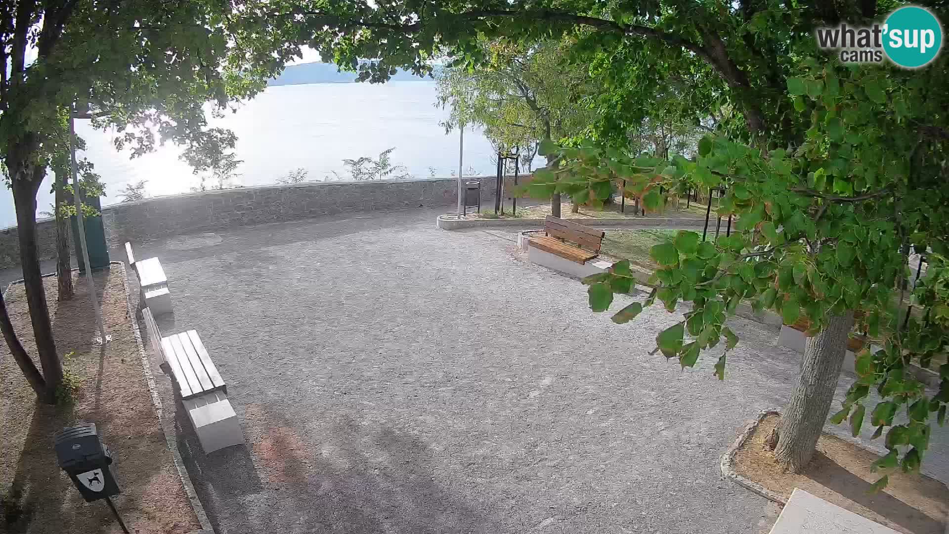 Senj Live Cam – Writers’ Park and the Velebit Channel