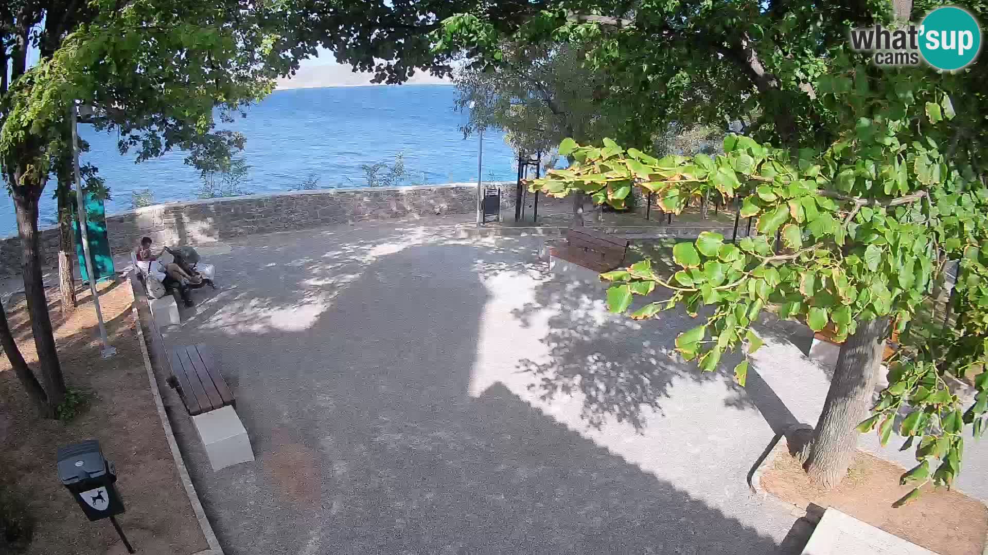 Senj Live Cam – Writers’ Park and the Velebit Channel