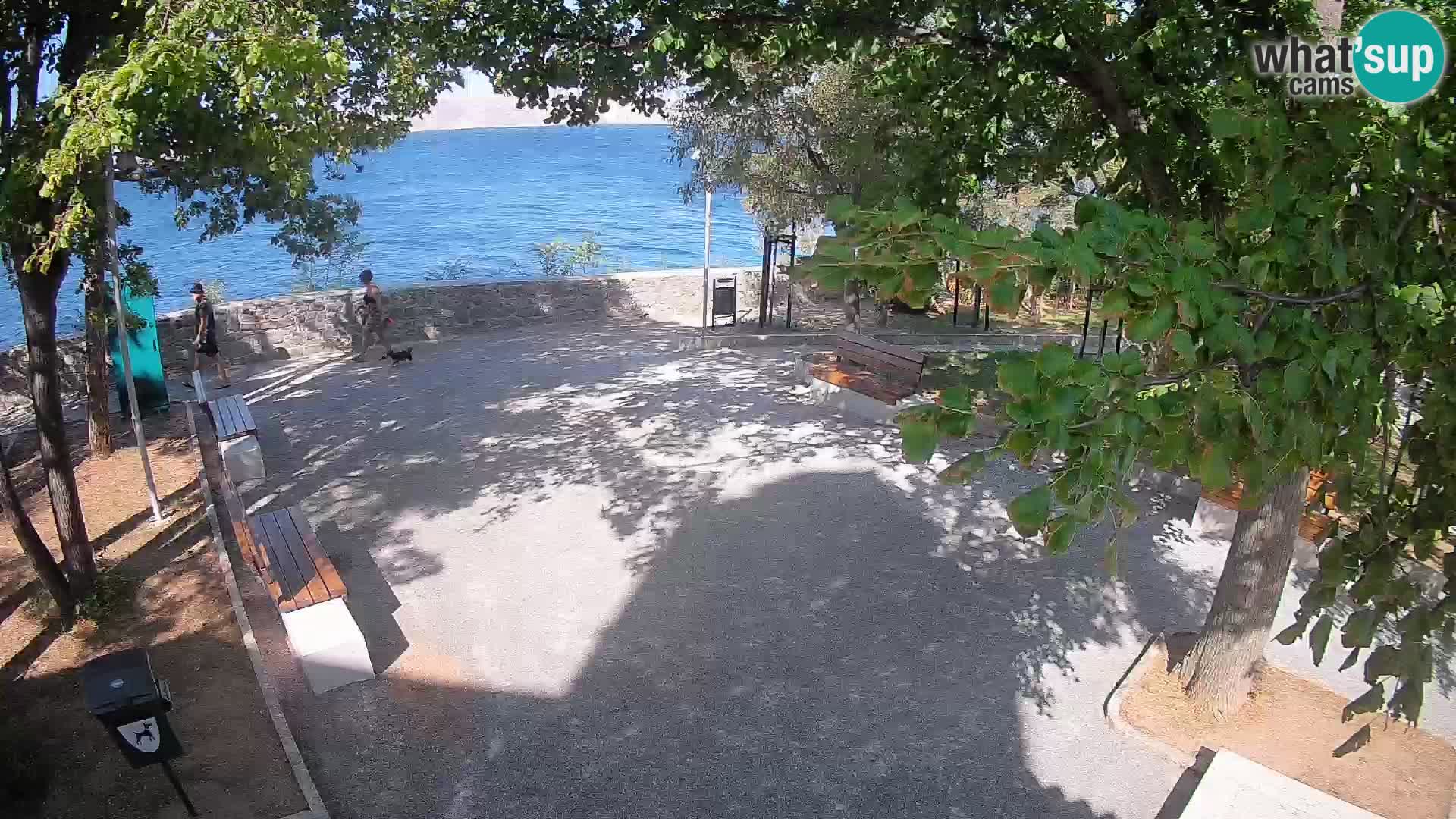 Senj Live Webcam – Schriftstellerpark und Velebit-Kanal