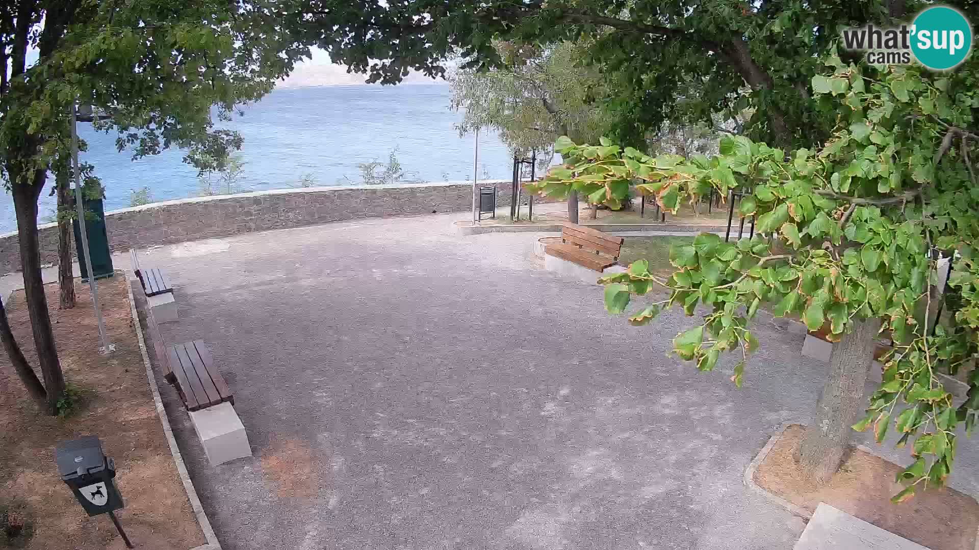 Senj Live Cam – Writers’ Park and the Velebit Channel