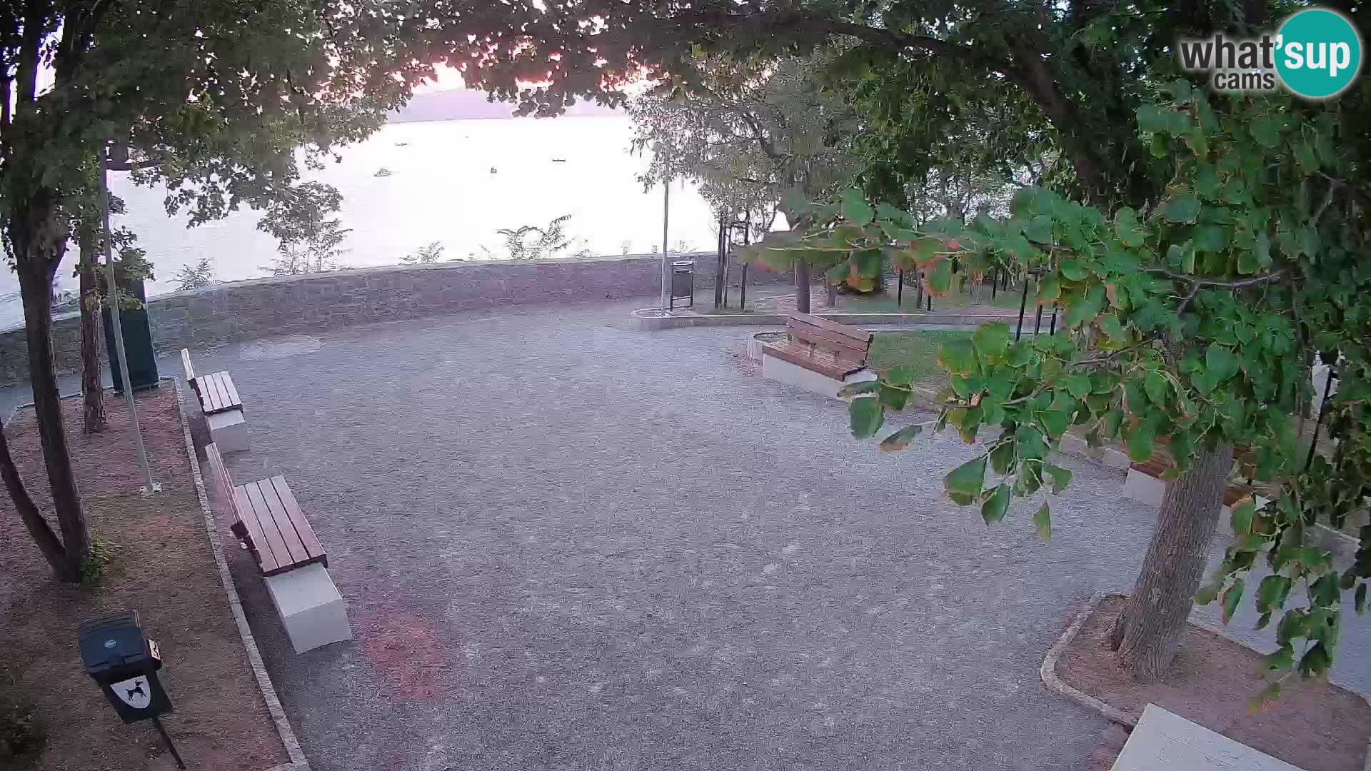 Senj Live Cam – Writers’ Park and the Velebit Channel