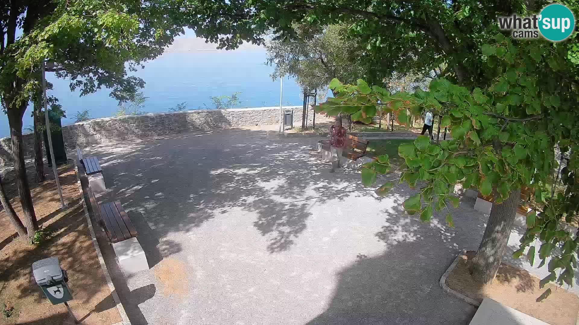 Senj Live Cam – Writers’ Park and the Velebit Channel