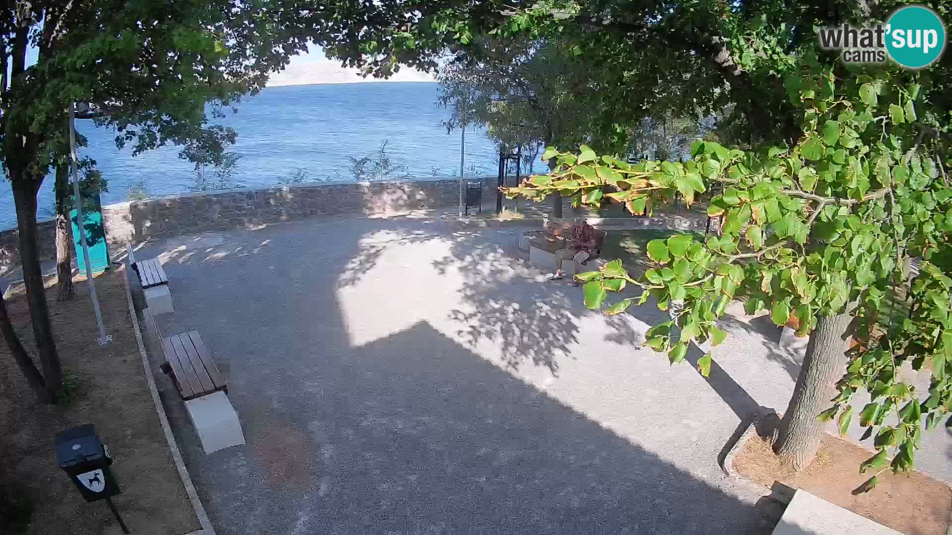 Senj Live Cam – Writers’ Park and the Velebit Channel