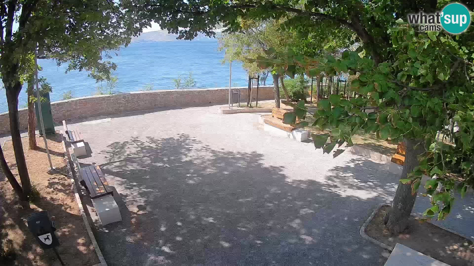 Senj Live Cam – Writers’ Park and the Velebit Channel