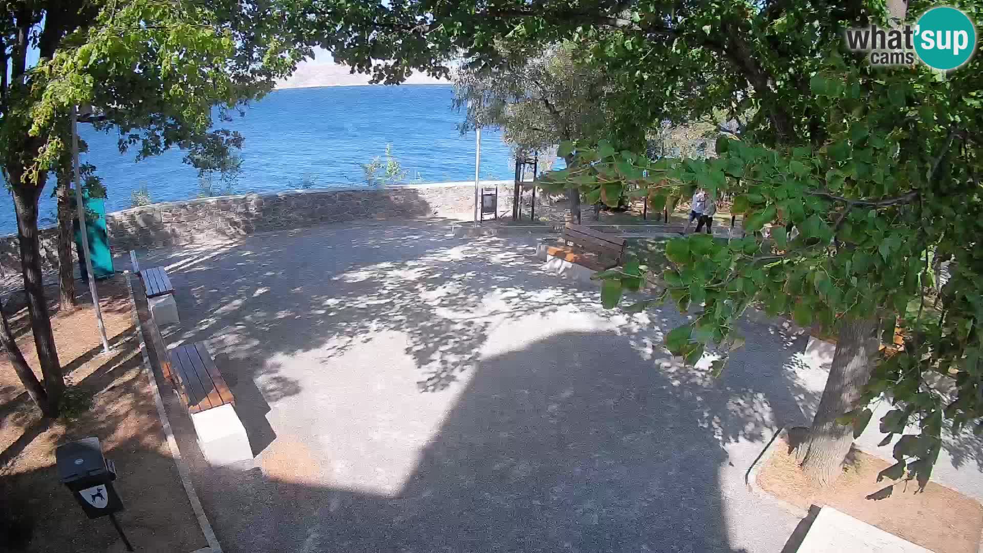 Senj Live Cam – Writers’ Park and the Velebit Channel