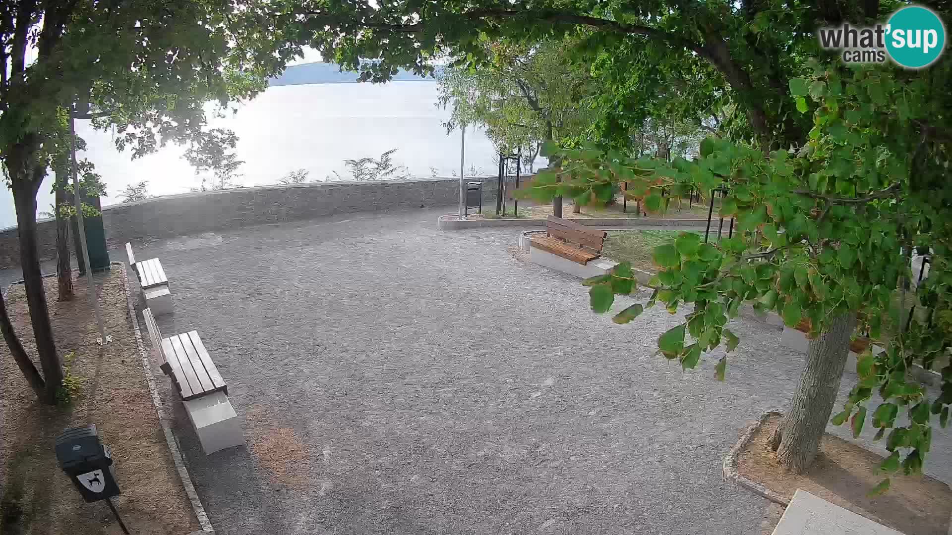 Senj Live Cam – Writers’ Park and the Velebit Channel