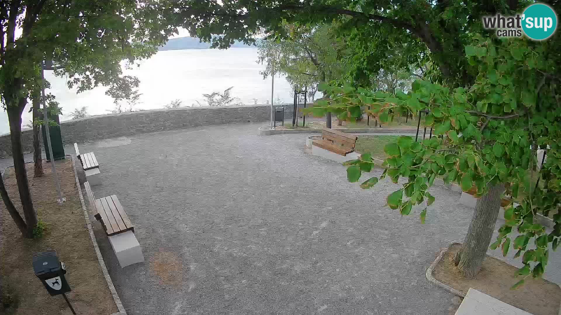 Senj Live Cam – Writers’ Park and the Velebit Channel
