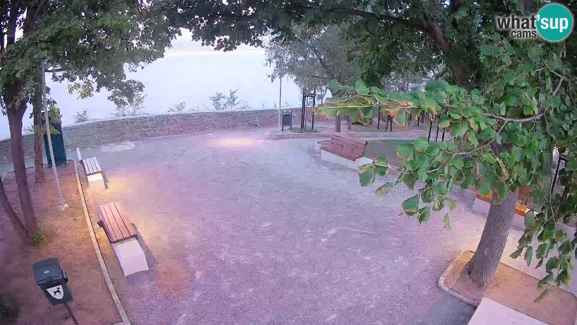 Senj Live Cam – Writers’ Park and the Velebit Channel