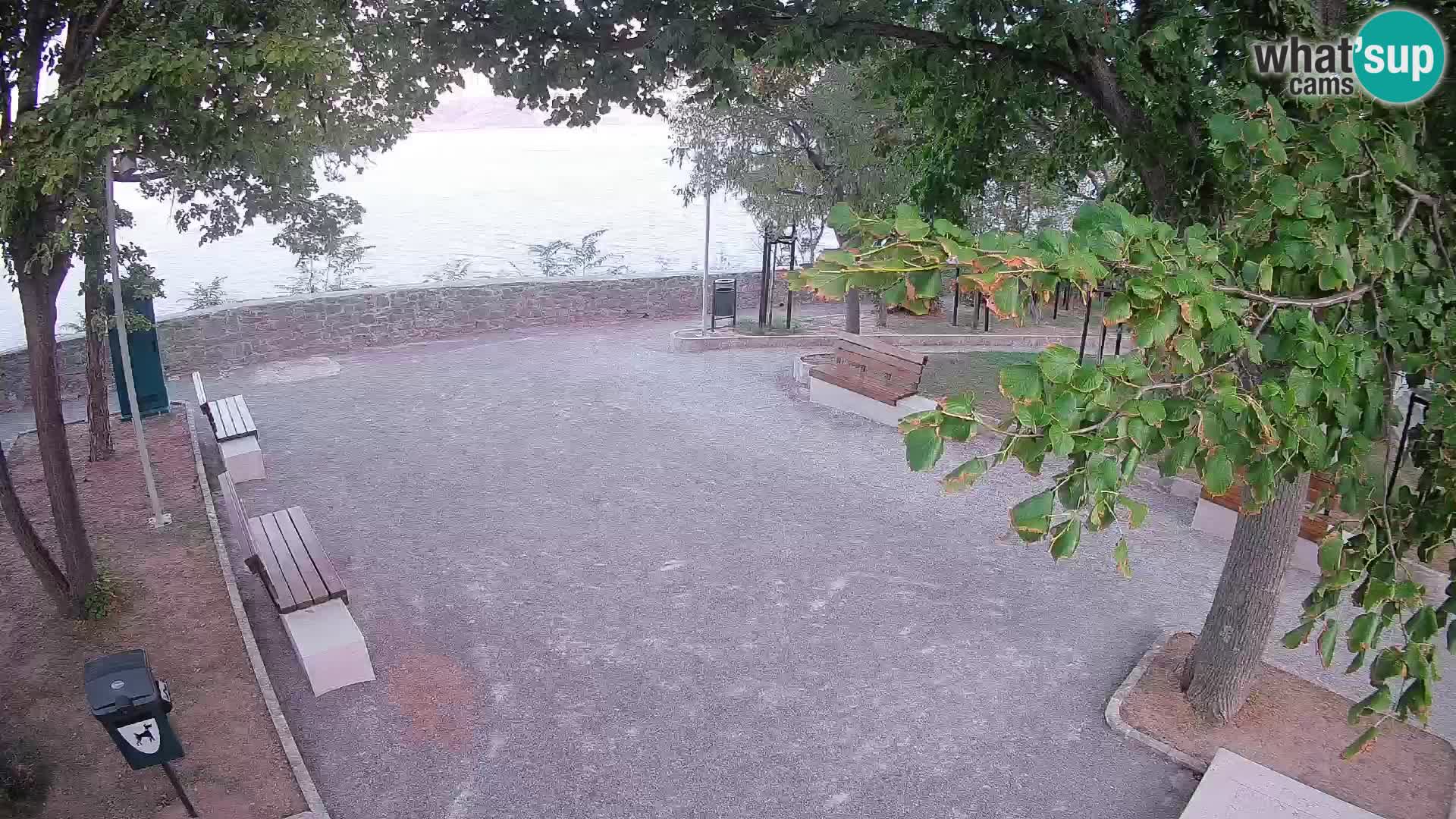 Senj Live Cam – Writers’ Park and the Velebit Channel