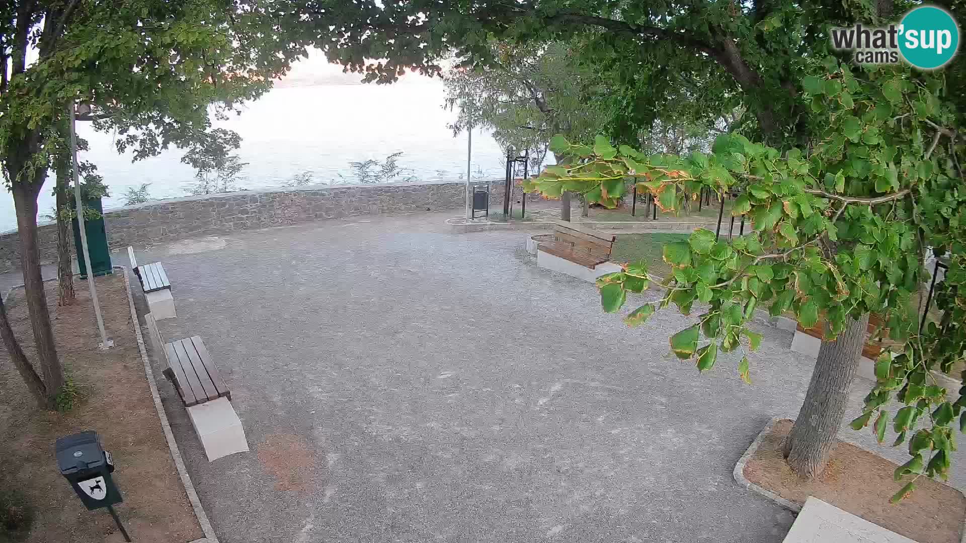Senj Live Cam – Writers’ Park and the Velebit Channel