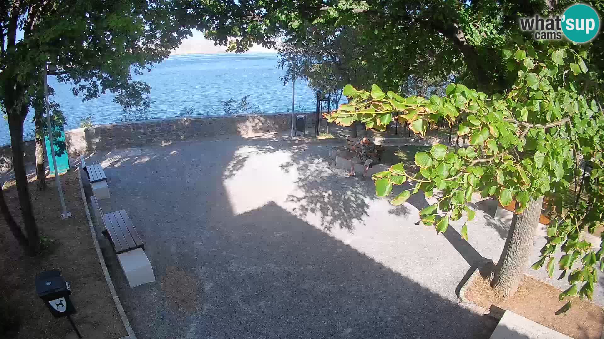 Senj Live Cam – Writers’ Park and the Velebit Channel