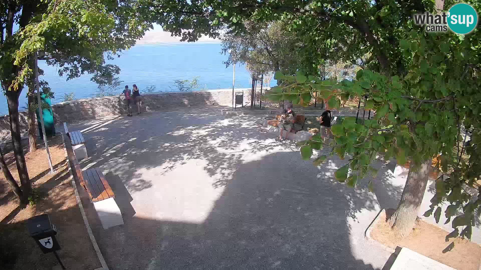 Senj Live Cam – Writers’ Park and the Velebit Channel