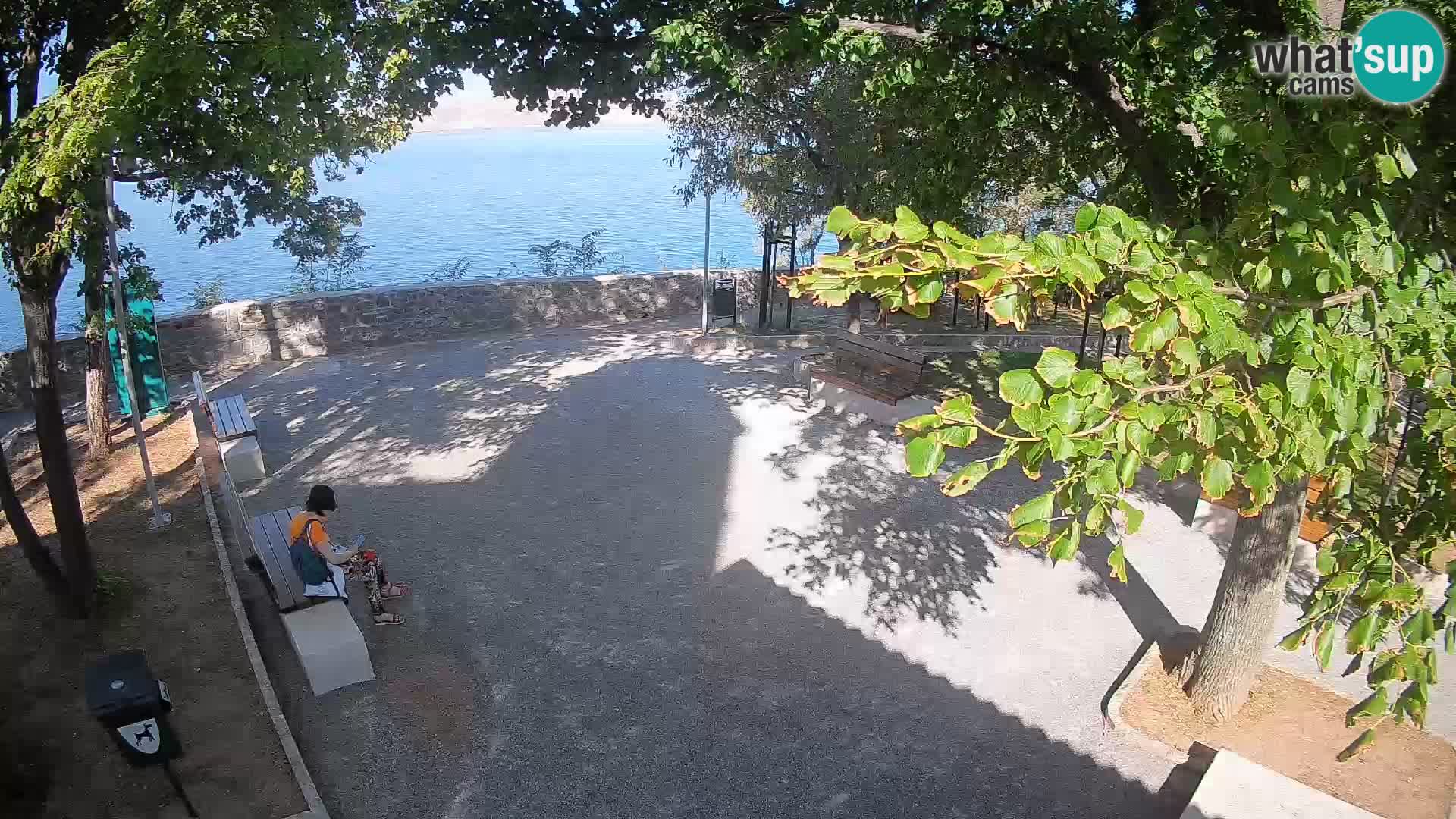 Senj Live Cam – Writers’ Park and the Velebit Channel