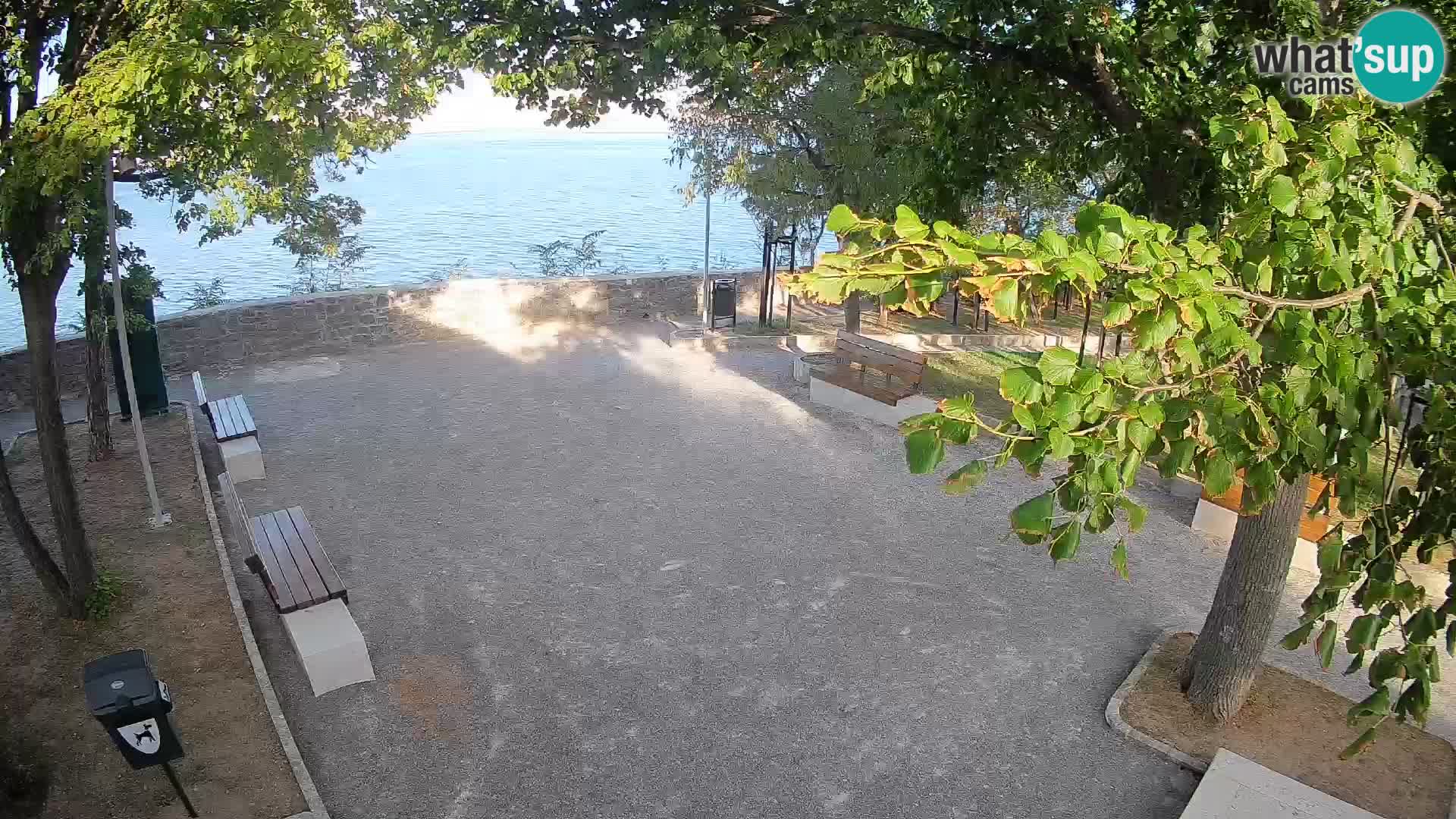 Senj Live Cam – Writers’ Park and the Velebit Channel