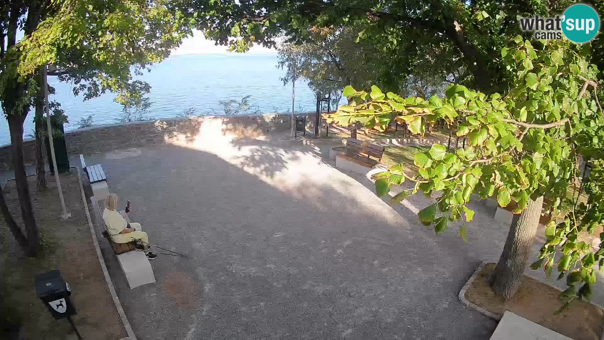 Senj Live Webcam – Schriftstellerpark und Velebit-Kanal