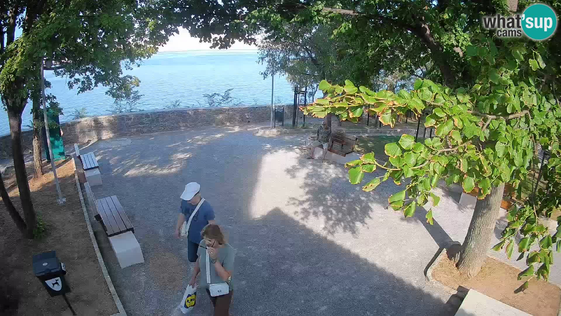 Senj Live Cam – Writers’ Park and the Velebit Channel