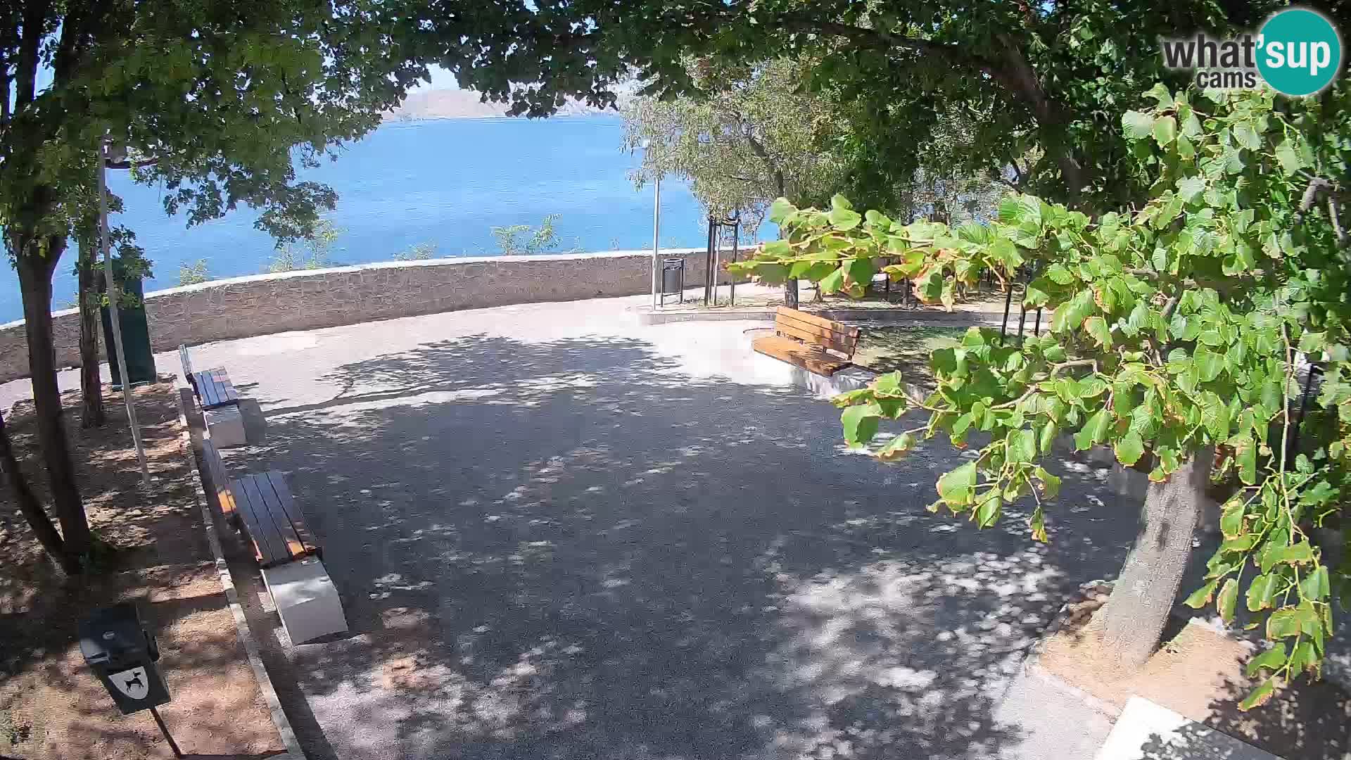 Senj Live Cam – Writers’ Park and the Velebit Channel