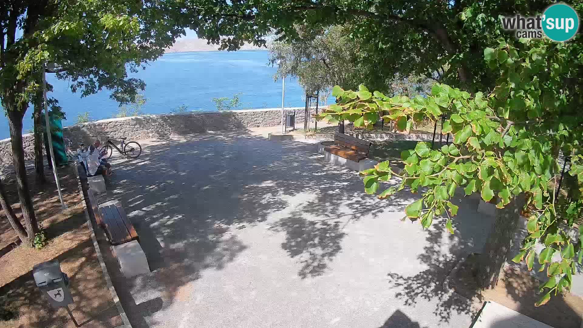 Kamera uživo Senj – Park književnika i Velebitski kanal