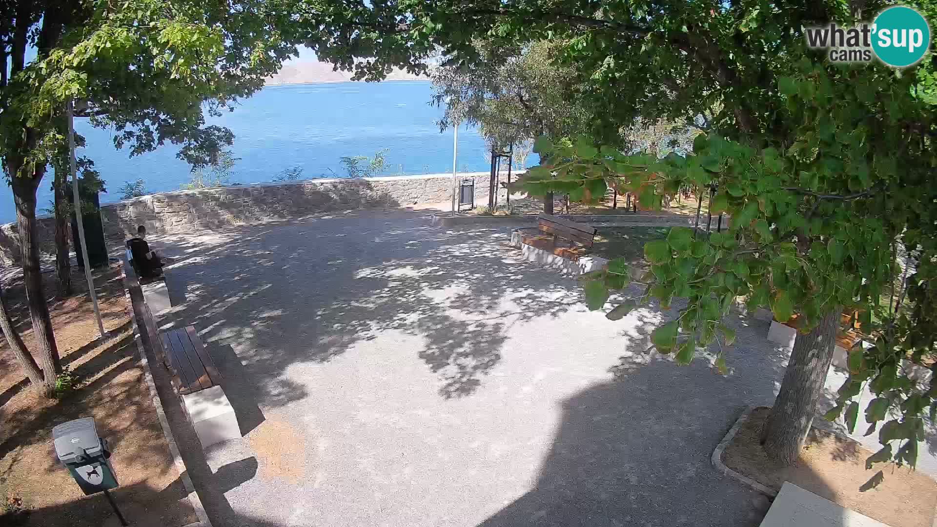Senj Live Cam – Writers’ Park and the Velebit Channel