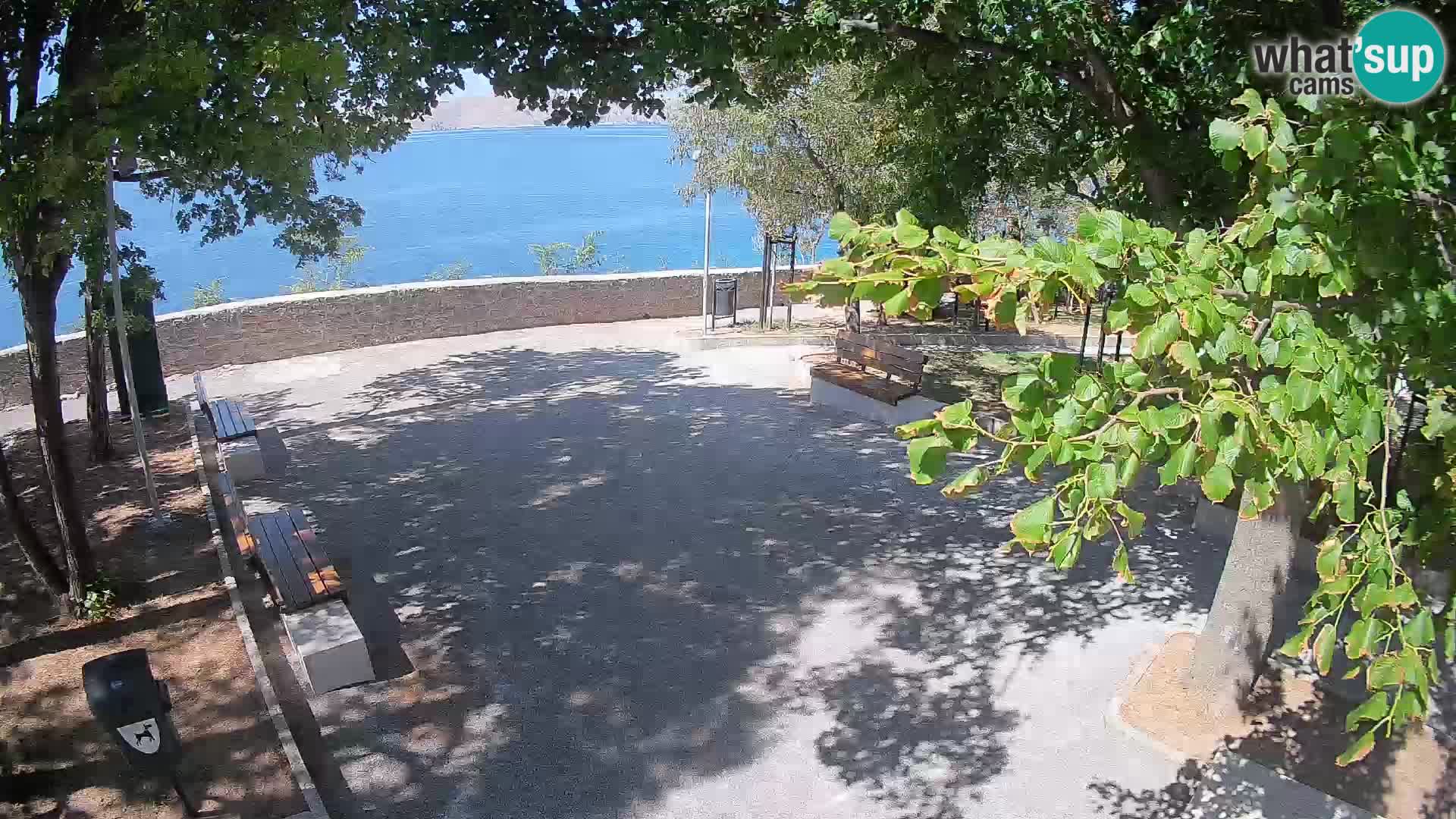 Senj Live Cam – Writers’ Park and the Velebit Channel