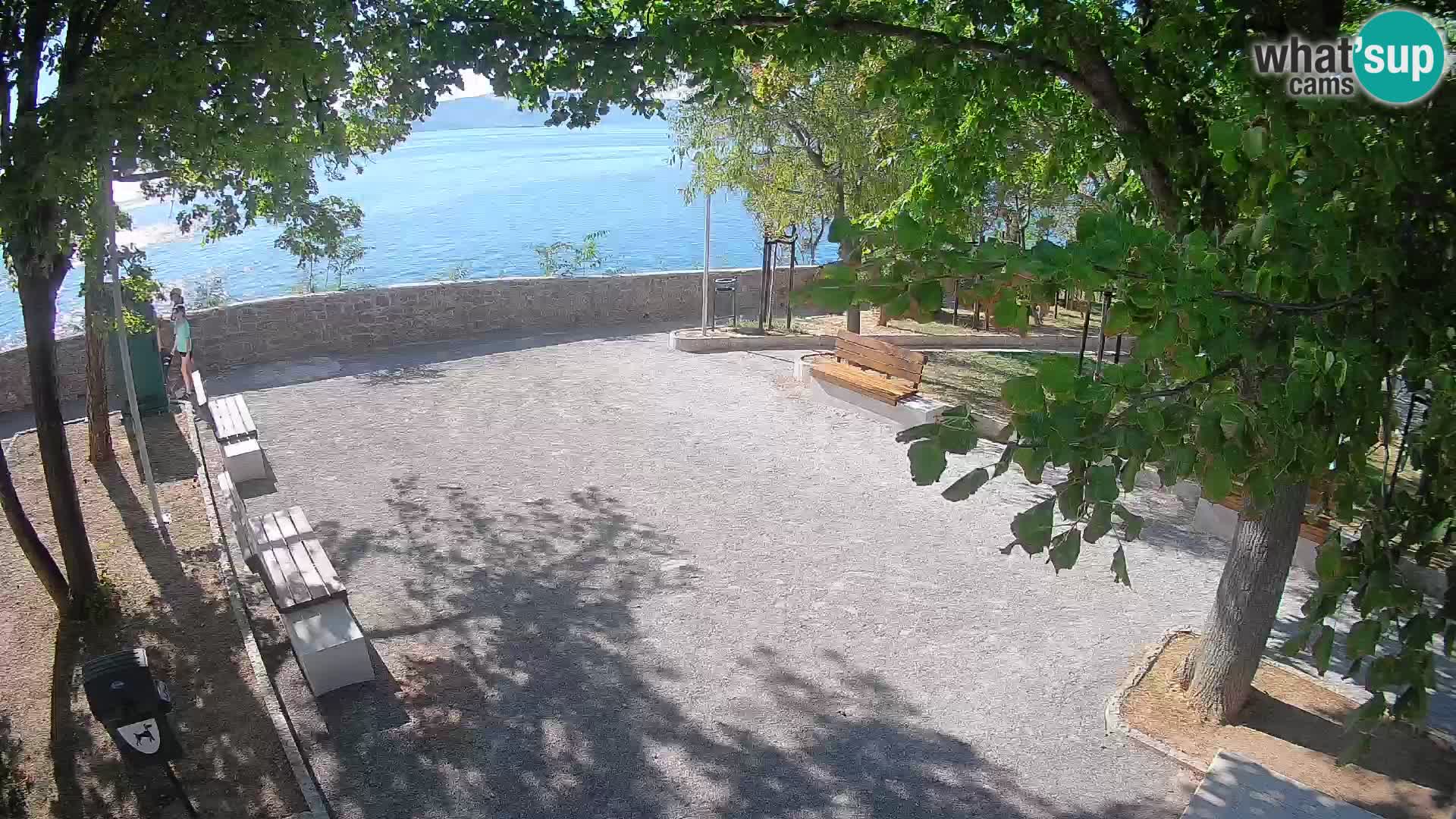 Senj Live Cam – Writers’ Park and the Velebit Channel