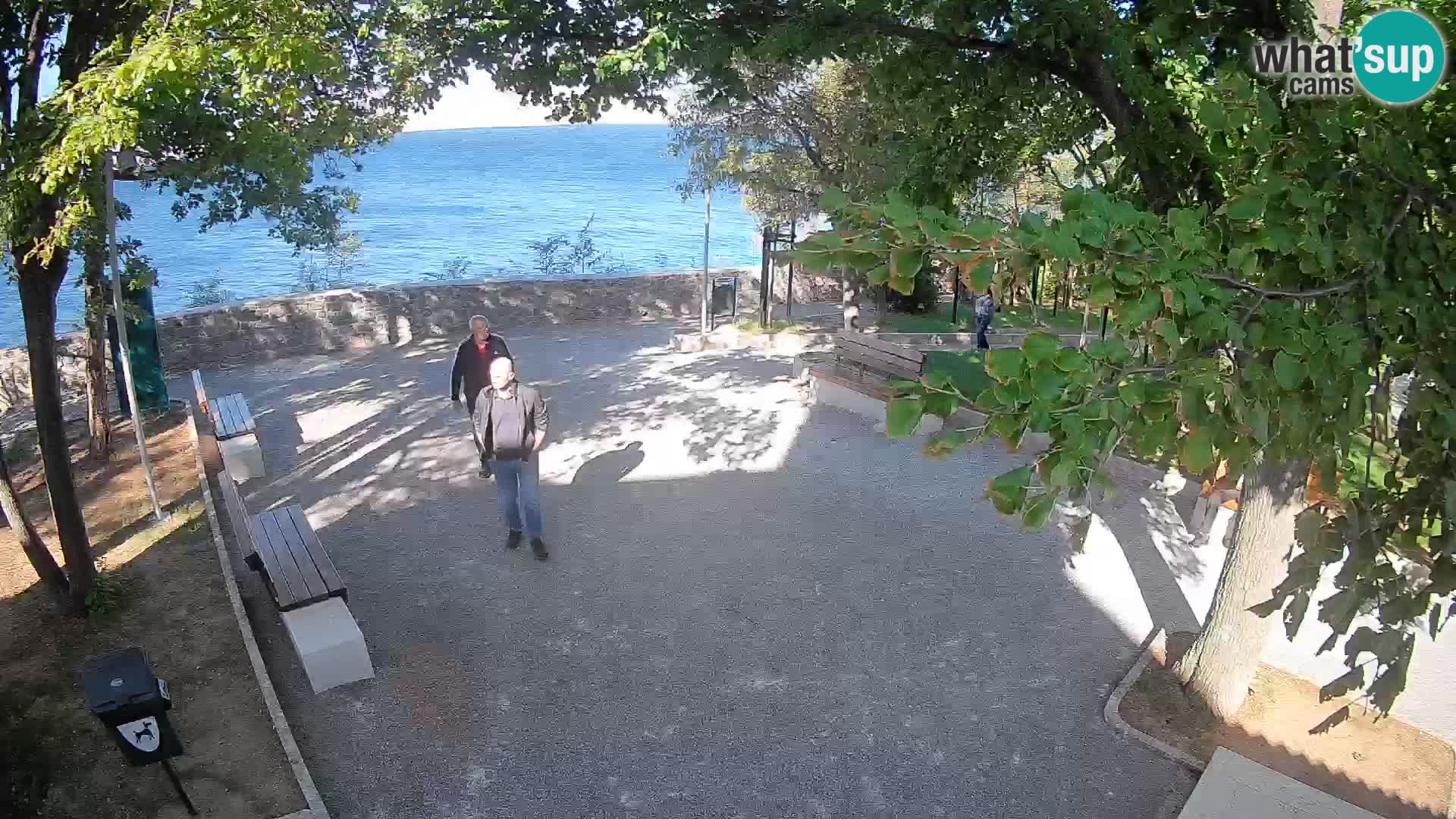 Senj Live Cam – Writers’ Park and the Velebit Channel