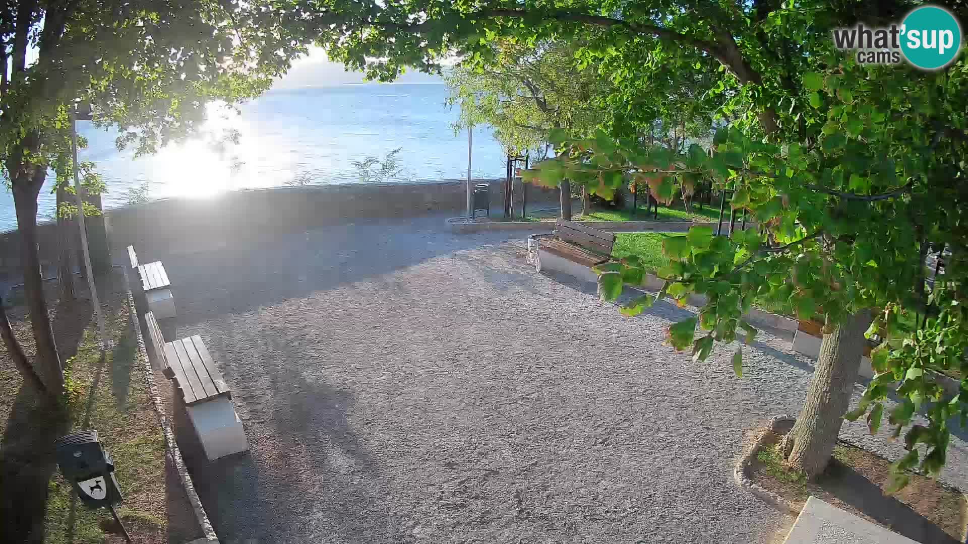 Senj Live Cam – Writers’ Park and the Velebit Channel