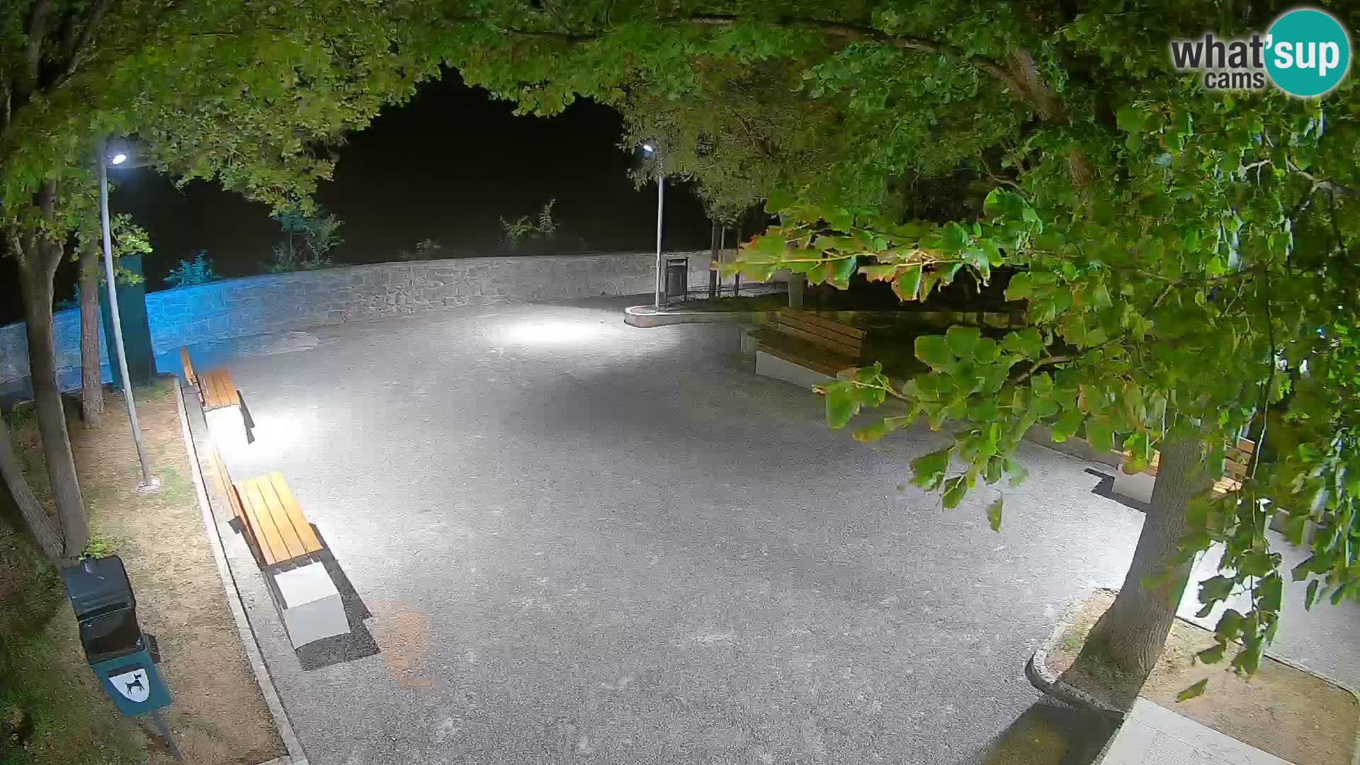 Senj Live Cam – Writers’ Park and the Velebit Channel