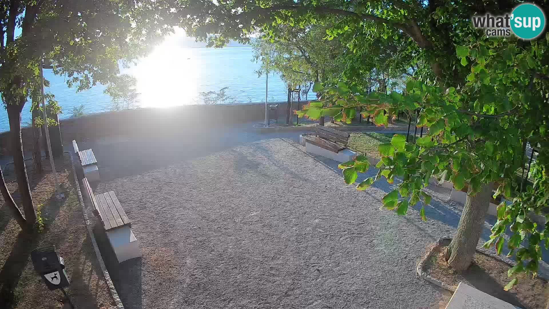 Senj Live Cam – Writers’ Park and the Velebit Channel