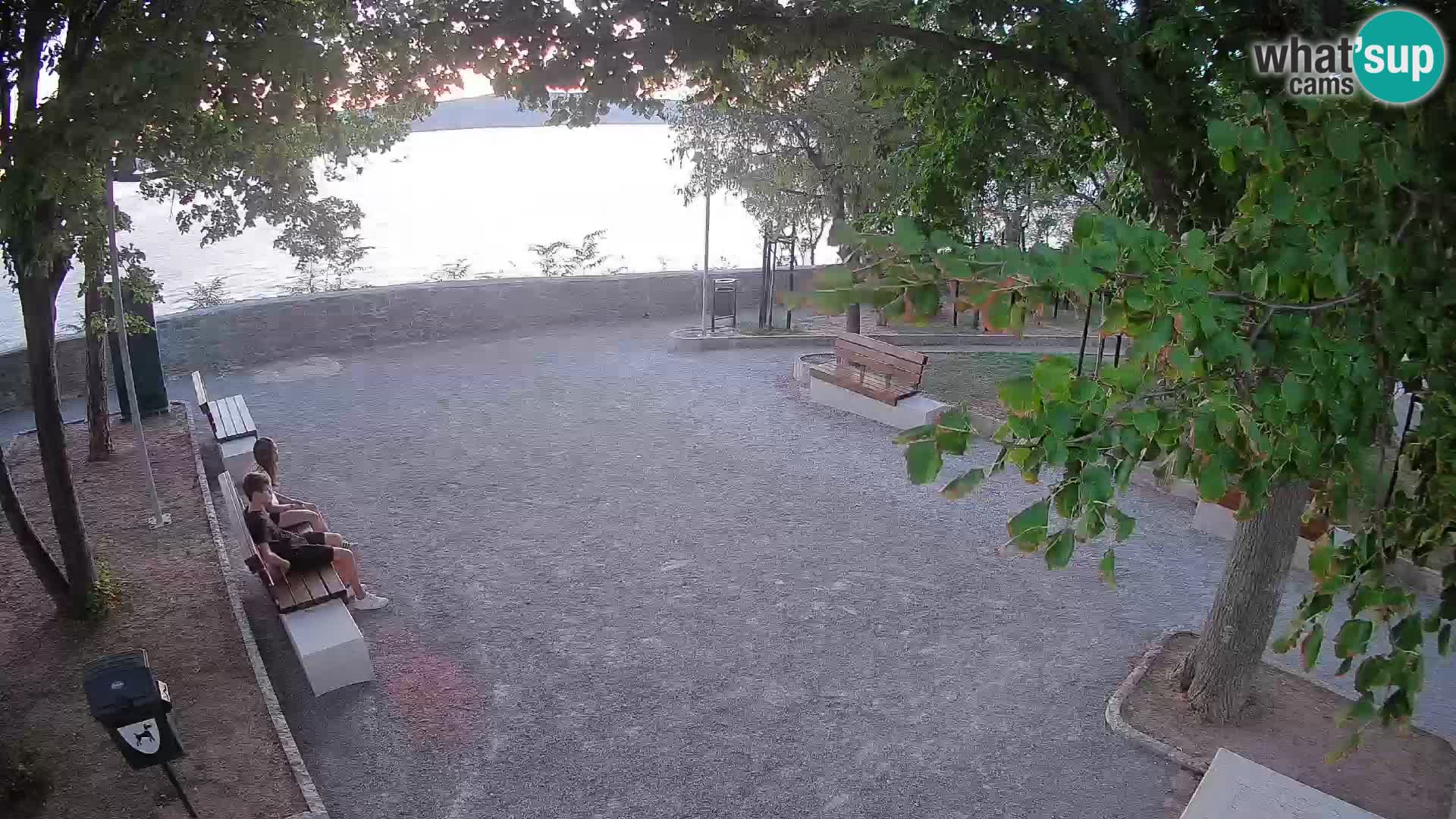 Senj Live Webcam – Schriftstellerpark und Velebit-Kanal