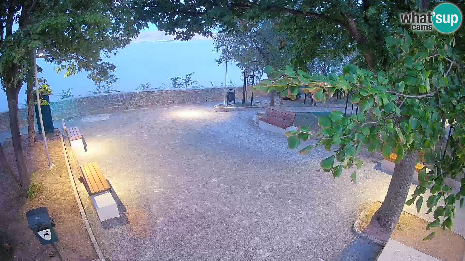 Senj Live Cam – Writers’ Park and the Velebit Channel