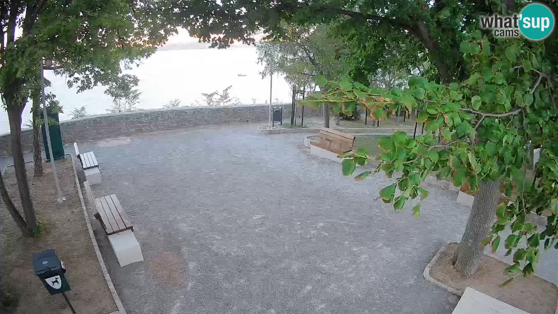 Senj Live Cam – Writers’ Park and the Velebit Channel