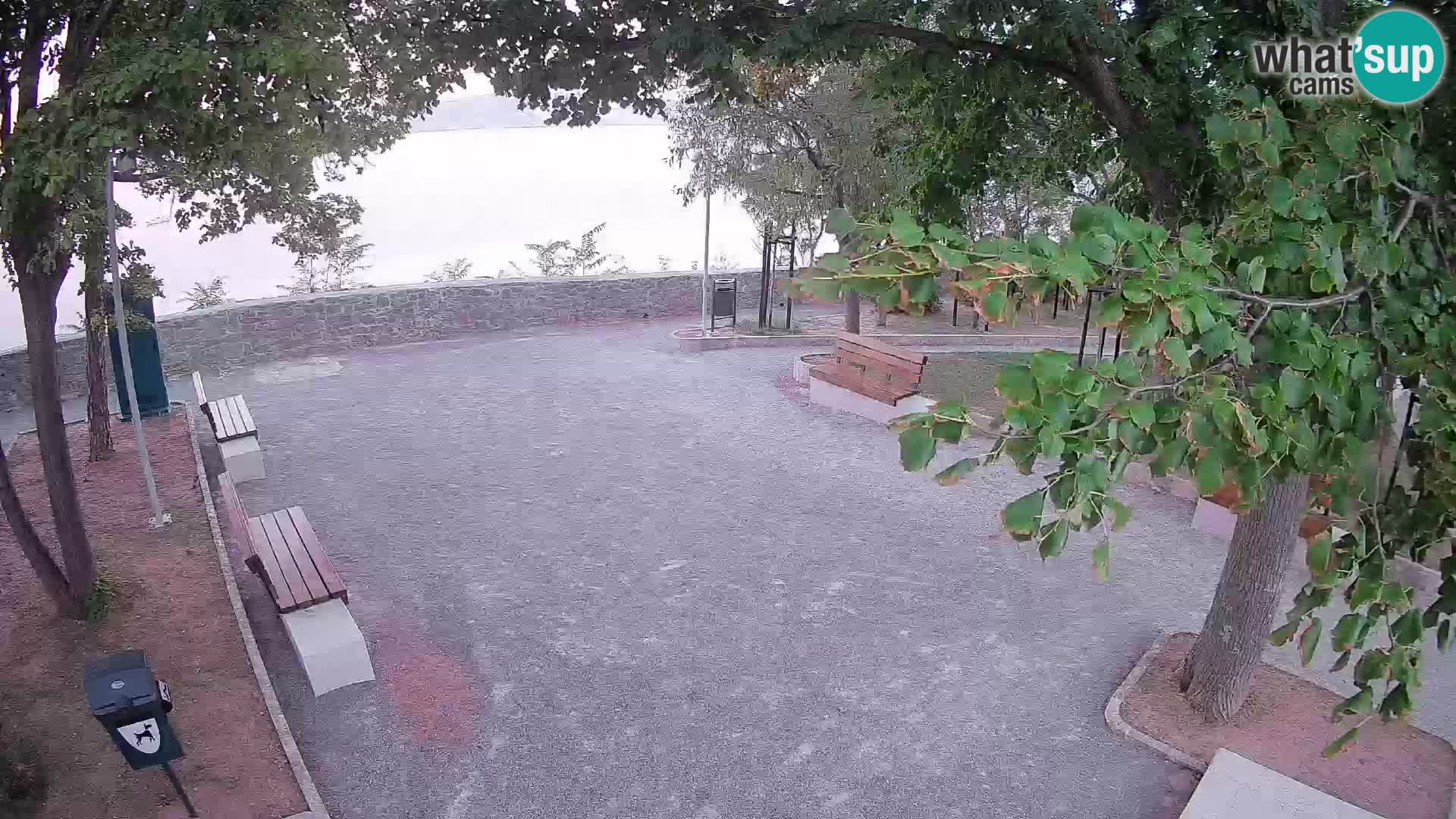 Senj Live Cam – Writers’ Park and the Velebit Channel