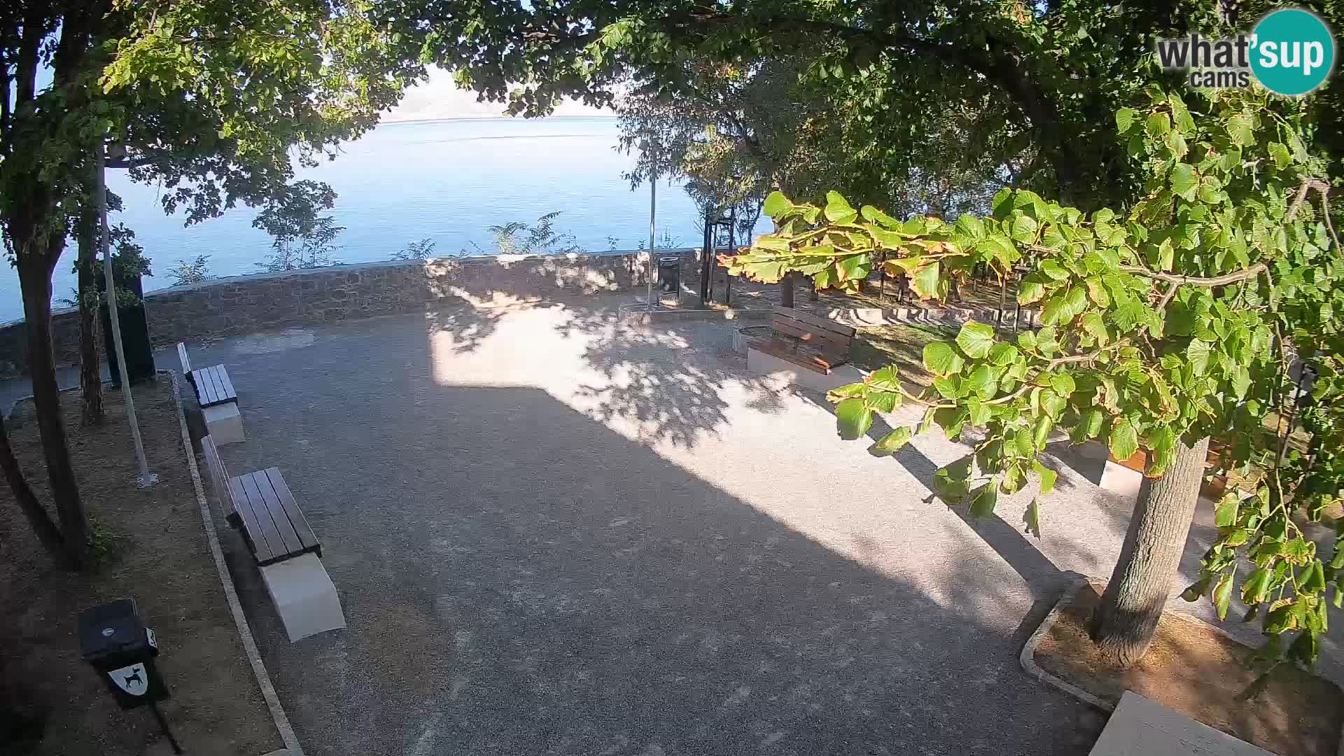 Senj Live Cam – Writers’ Park and the Velebit Channel