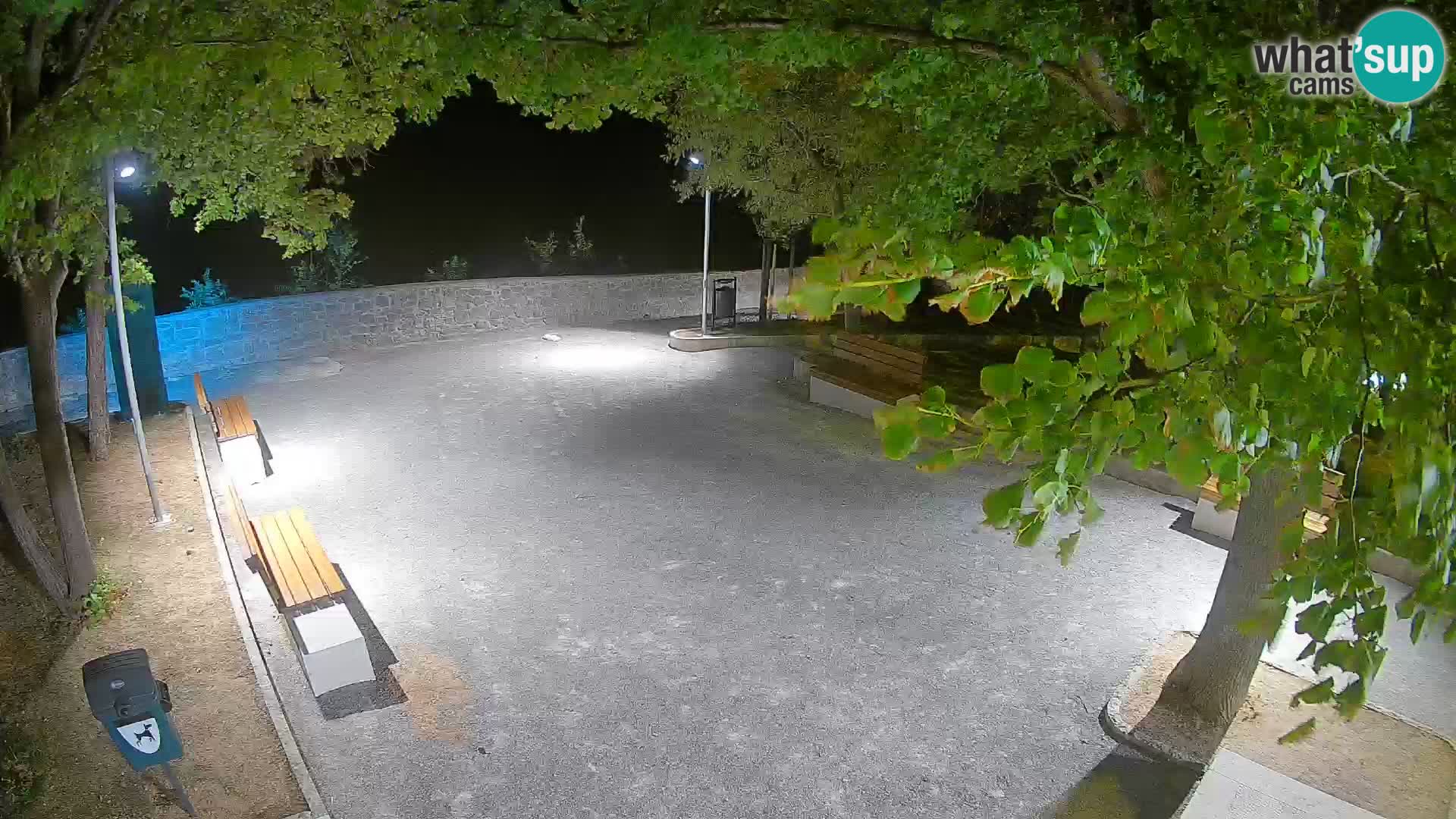Senj Live Cam – Writers’ Park and the Velebit Channel