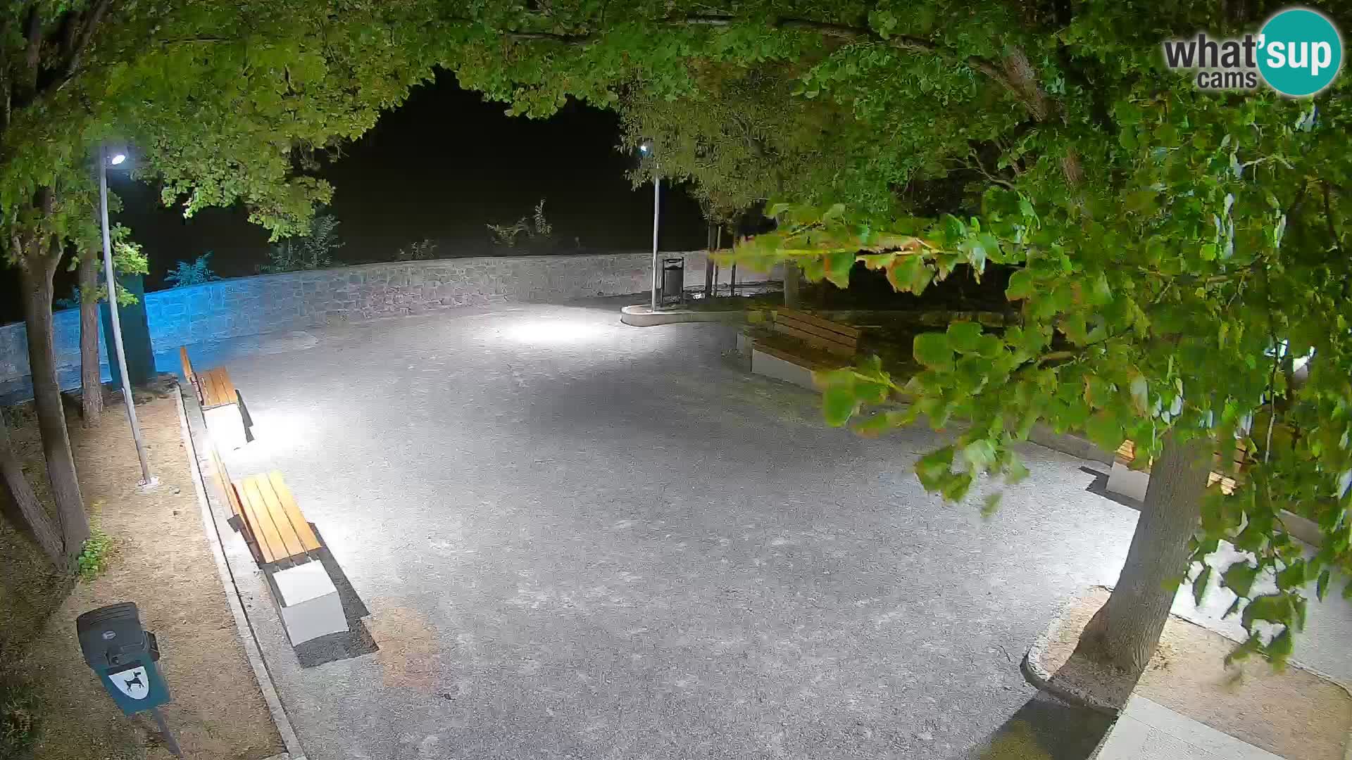 Senj Live Cam – Writers’ Park and the Velebit Channel