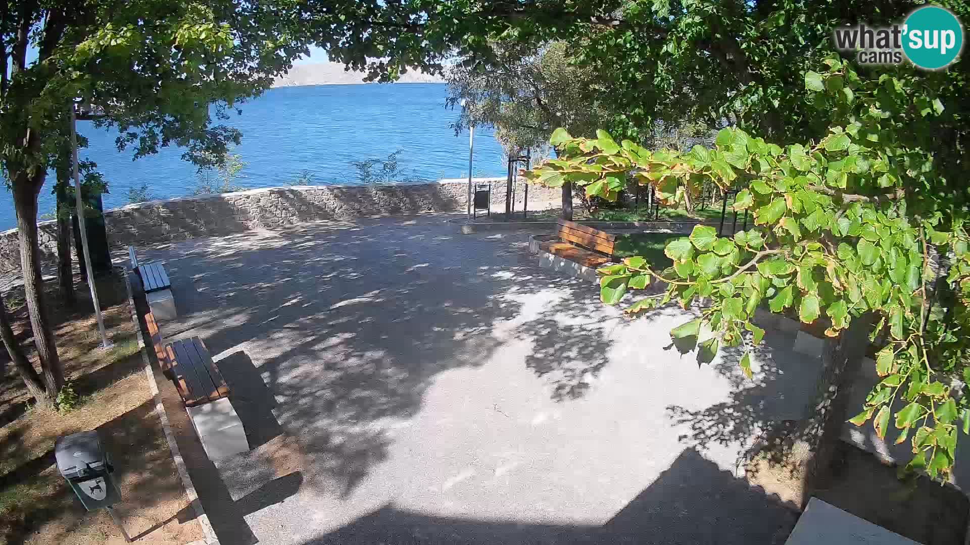 Senj Live Cam – Writers’ Park and the Velebit Channel