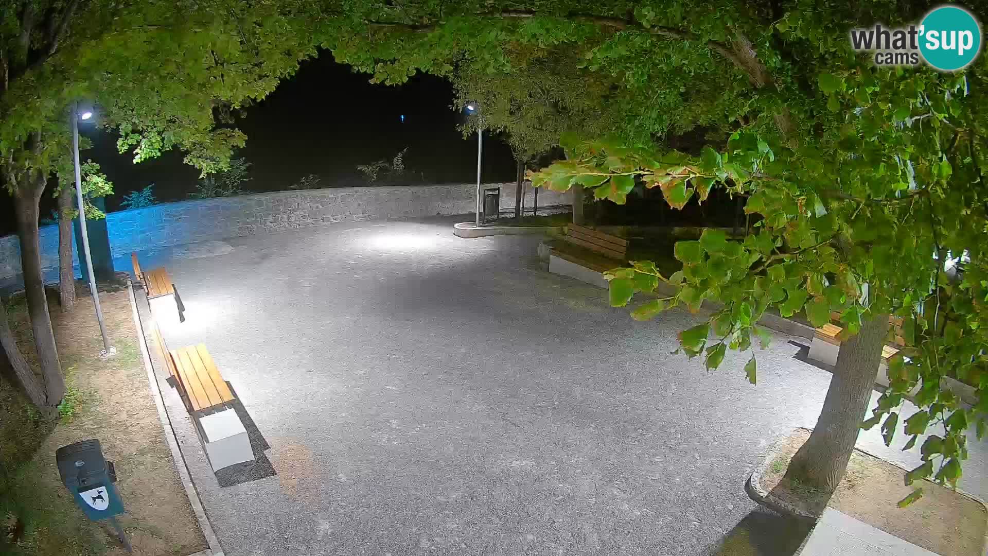 Senj Live Webcam – Schriftstellerpark und Velebit-Kanal