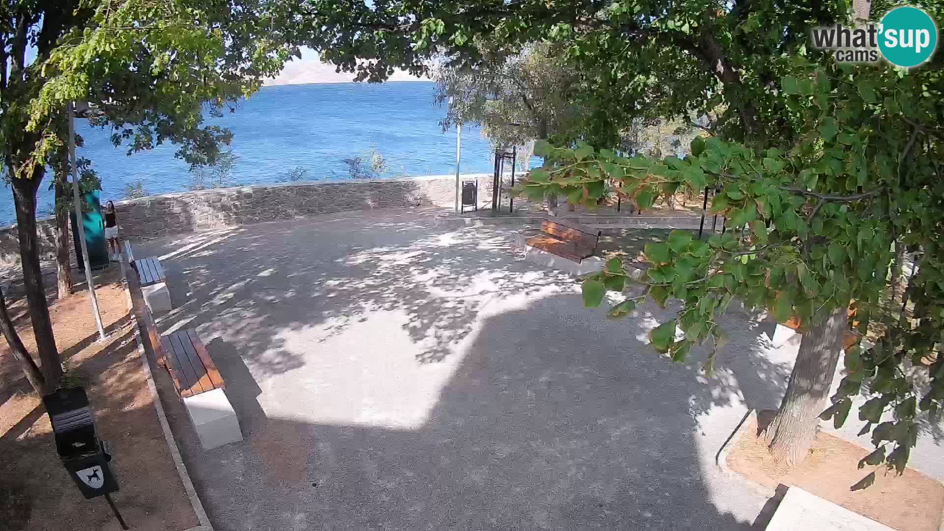 Senj Live Cam – Writers’ Park and the Velebit Channel