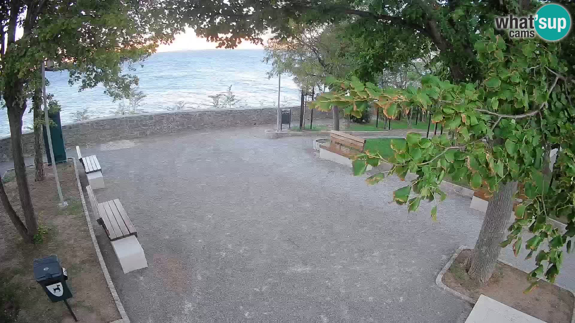 Senj Live Cam – Writers’ Park and the Velebit Channel