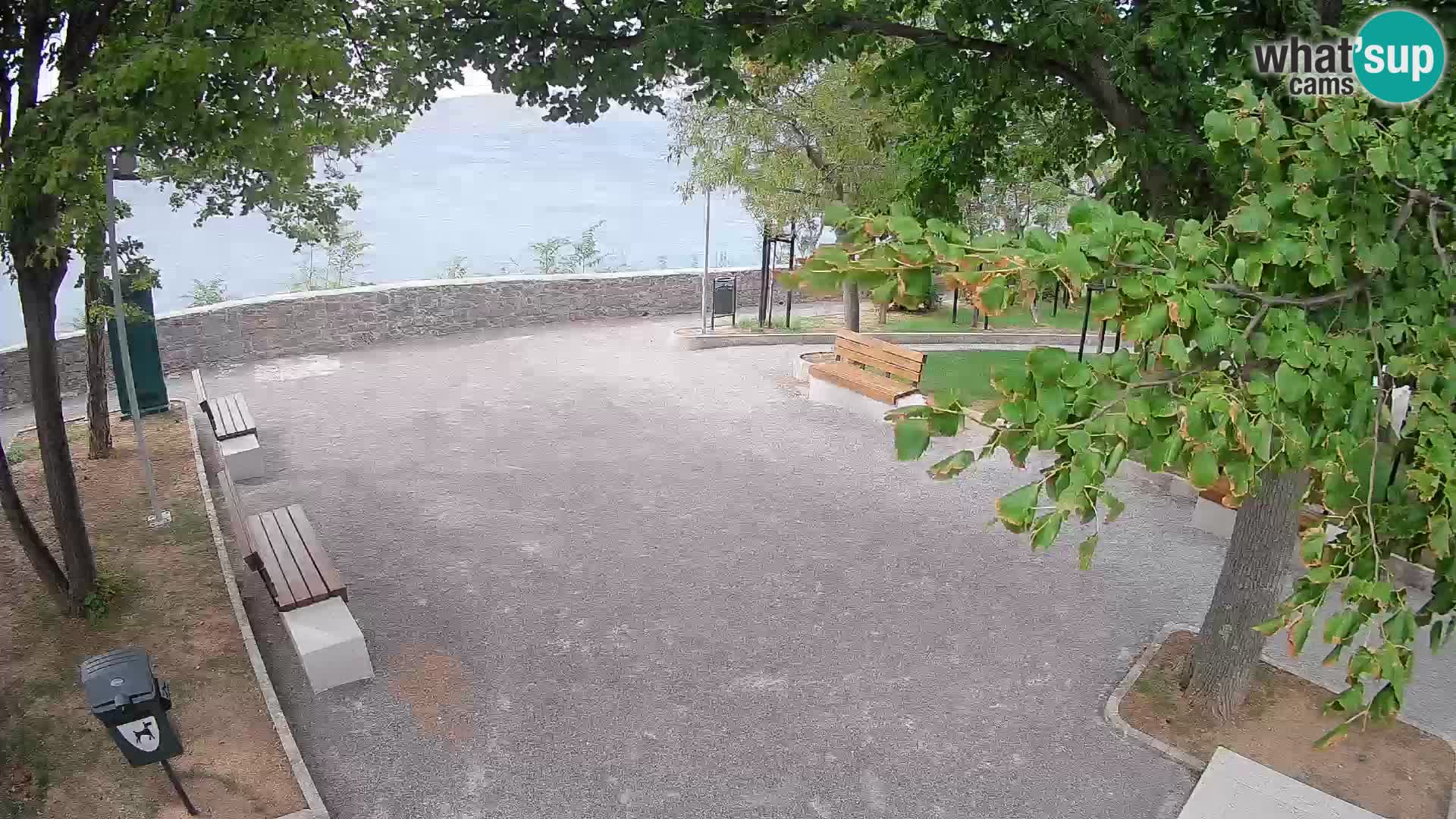 Senj Live Cam – Writers’ Park and the Velebit Channel