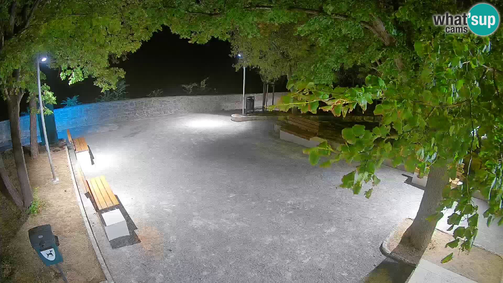 Senj Live Cam – Writers’ Park and the Velebit Channel
