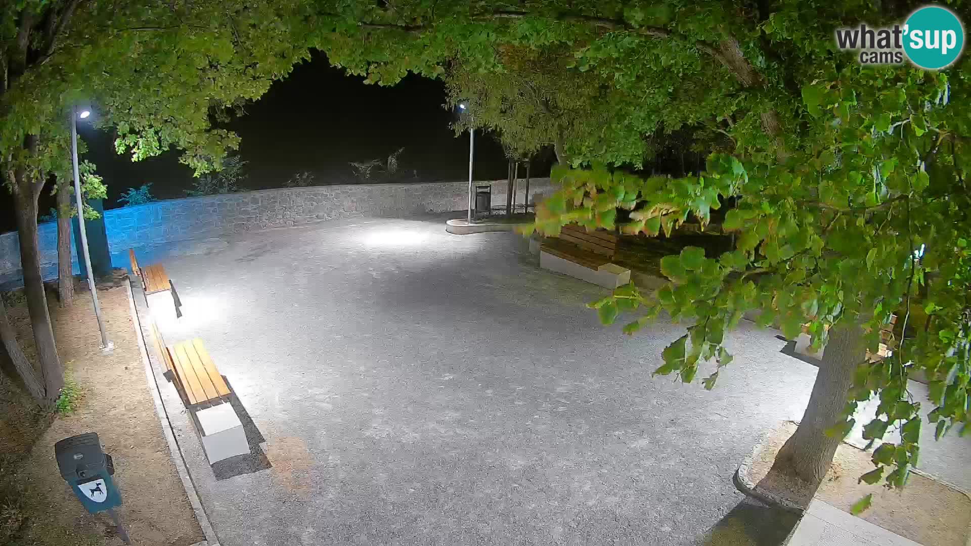 Senj Live Cam – Writers’ Park and the Velebit Channel