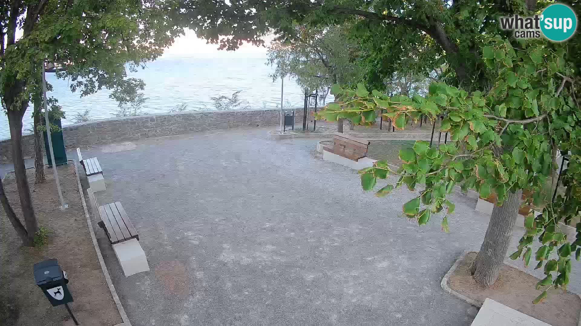 Senj Live Cam – Writers’ Park and the Velebit Channel