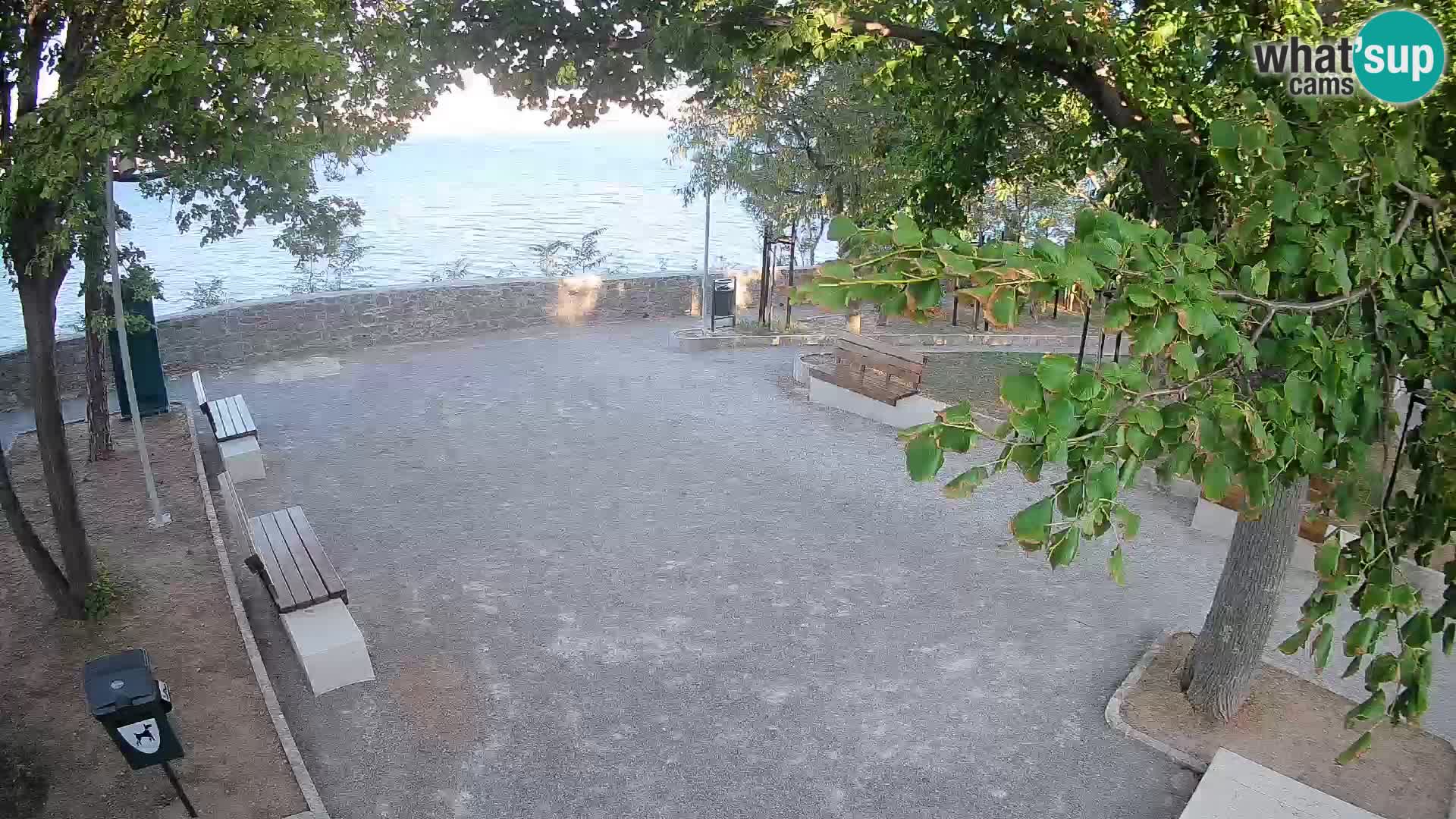 Senj Live Cam – Writers’ Park and the Velebit Channel