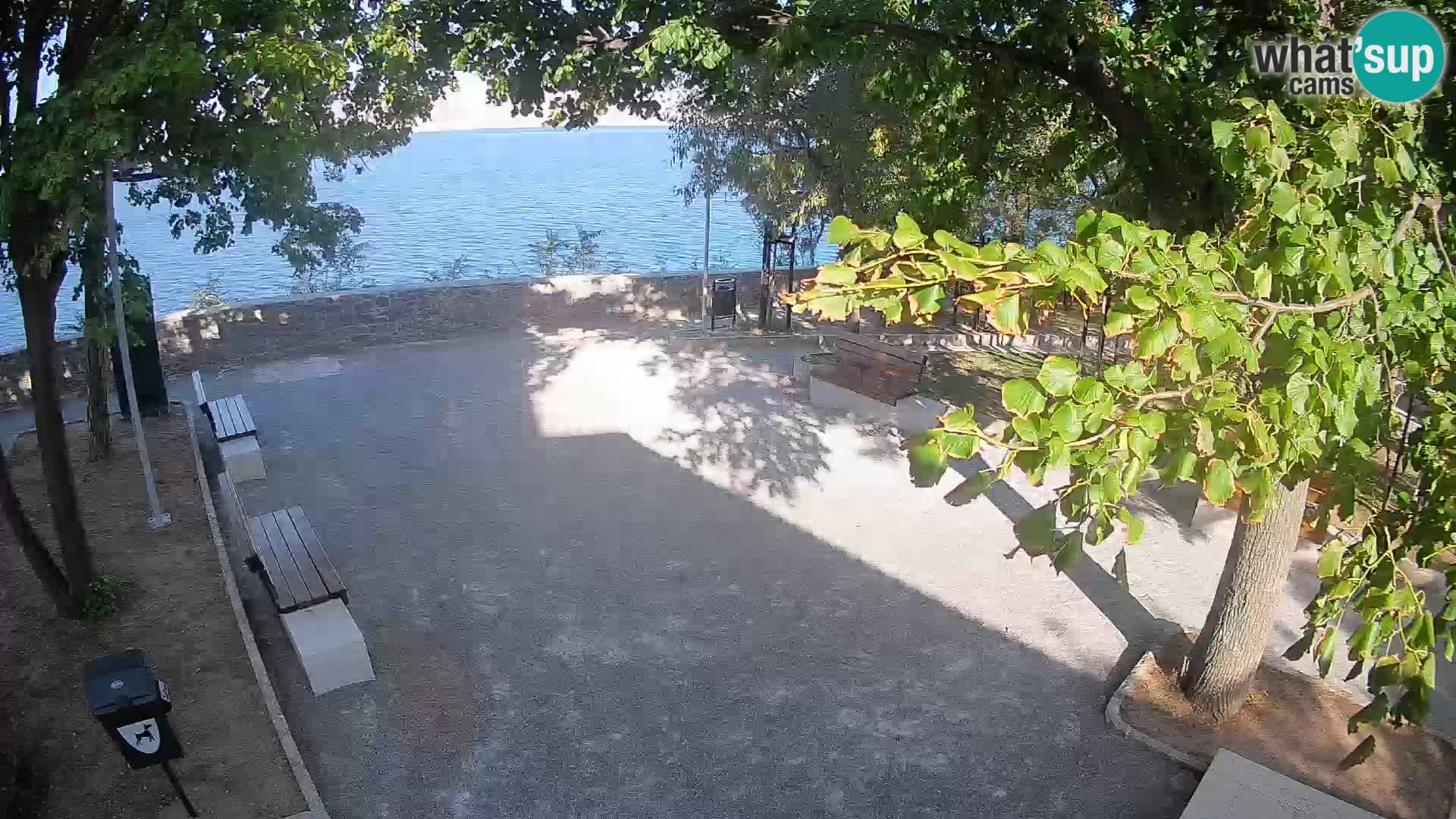 Senj Live Cam – Writers’ Park and the Velebit Channel