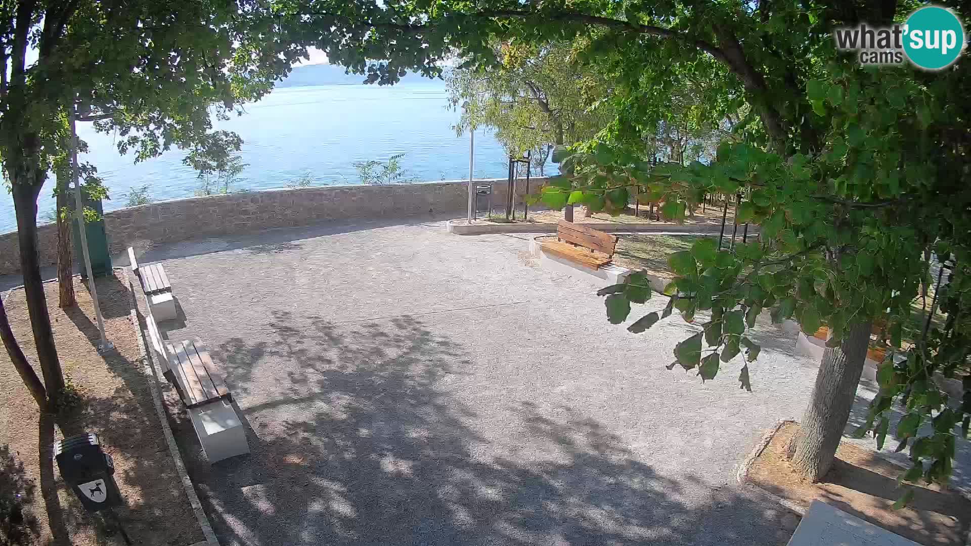 Senj Live Cam – Writers’ Park and the Velebit Channel