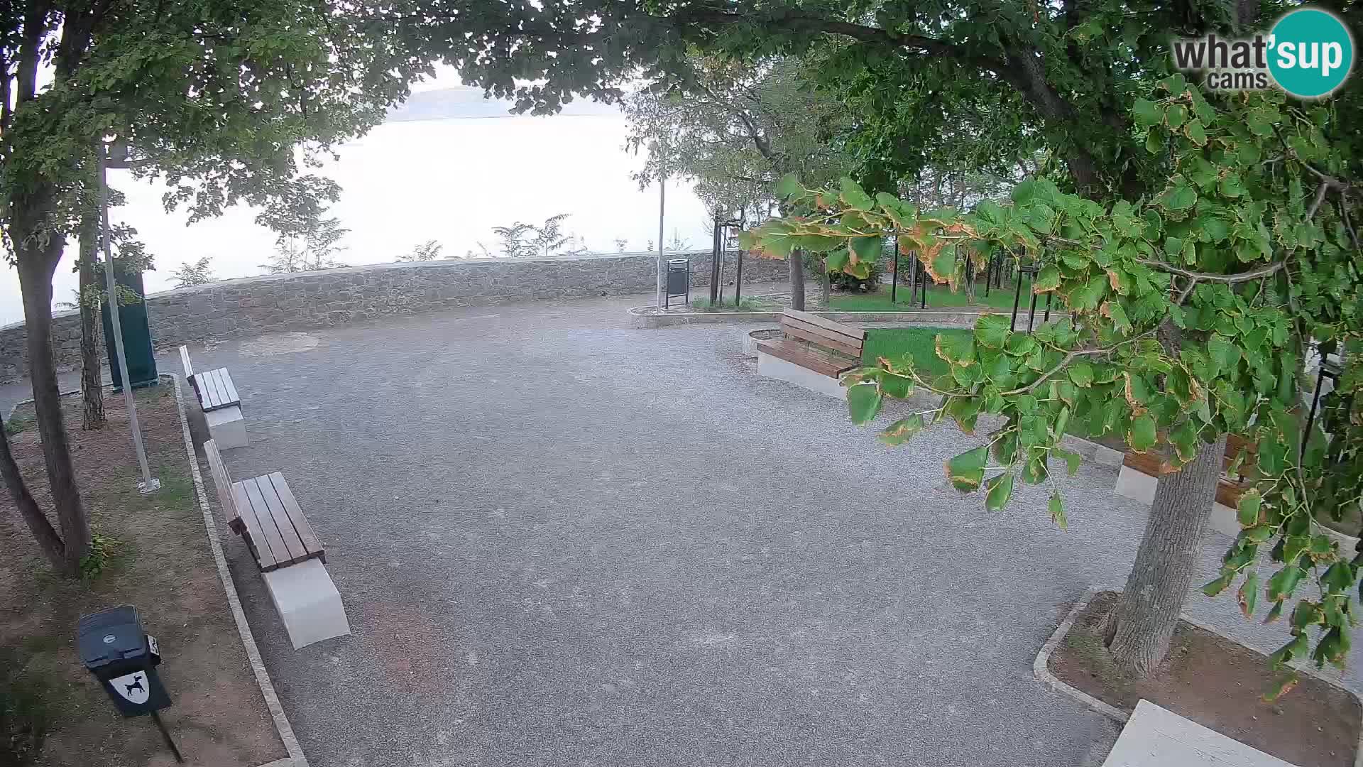 Senj Live Cam – Writers’ Park and the Velebit Channel